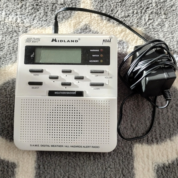 MIDLAND SAME All Hazards Weather Alert Radio Warning NOAA Alarm WR-100 - Picture 2 of 6